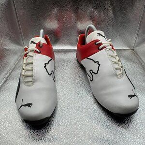 Size 6C Puma Motorsport Mens White Red Future Cat SF Jr Sneakers 36087709